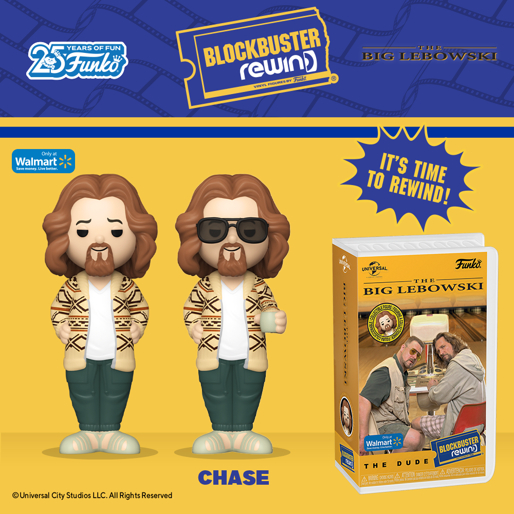 Don’t be mistaken! It’s actually The Dude from The Big Lebowski as a Funko REWIND collectible! You may find the chase of The Dude with Sunglasses if you’re lucky. The dude abides.