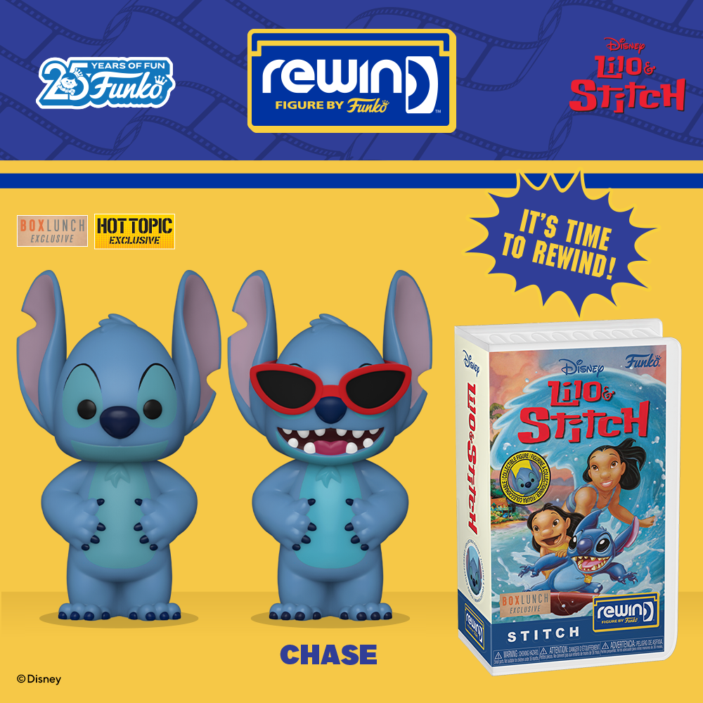 Disney's Experiment 626 is looking for a place to belong! Welcome the exclusive REWIND Stitch into your ohana by giving this adorable alien a place to land in your Disney's Lilo & Stitch collection.