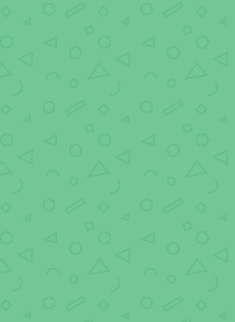 Green background with retro shapes pattern