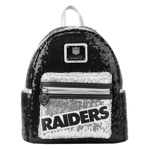 Loungefly Las Vegas Raiders Sequined Mini Backpack