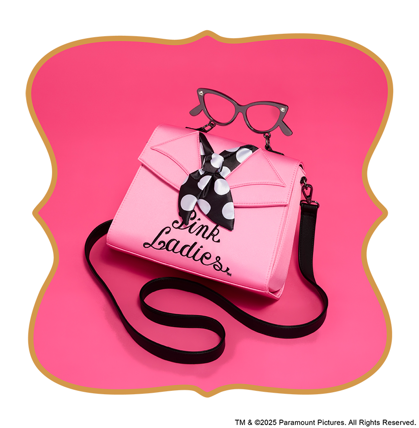 Pink background with Grease collection