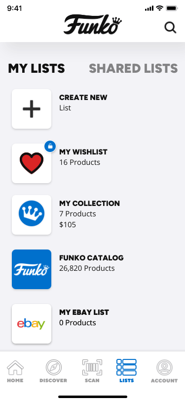 Once you've finished your listing, the Funko App can create your eBay list for you.