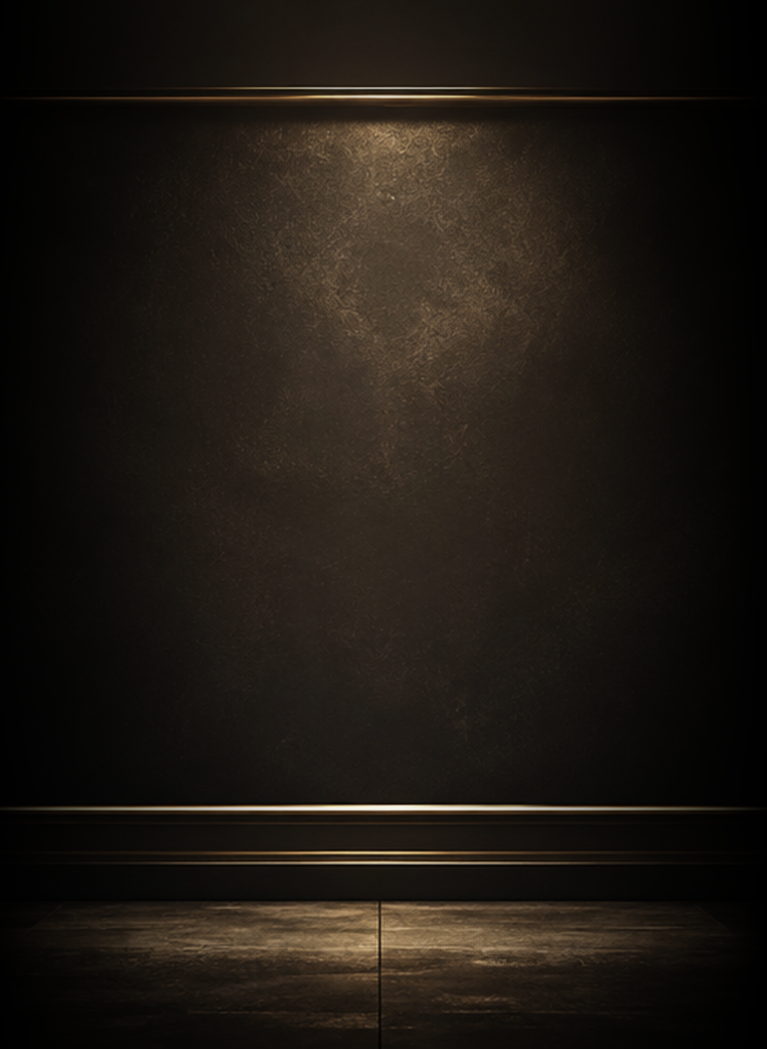 Dark pedestal background with glowing light