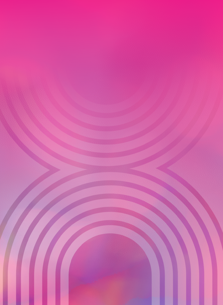 Vibrant Pink background with circle pattern