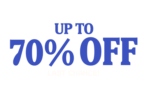 Blue text for Funko's Black Friday sale. Shop up to 70% Off now