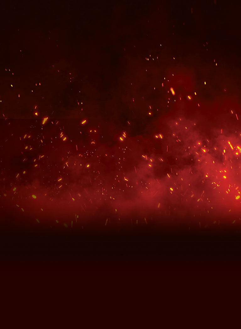 Dark Red background with fire embers