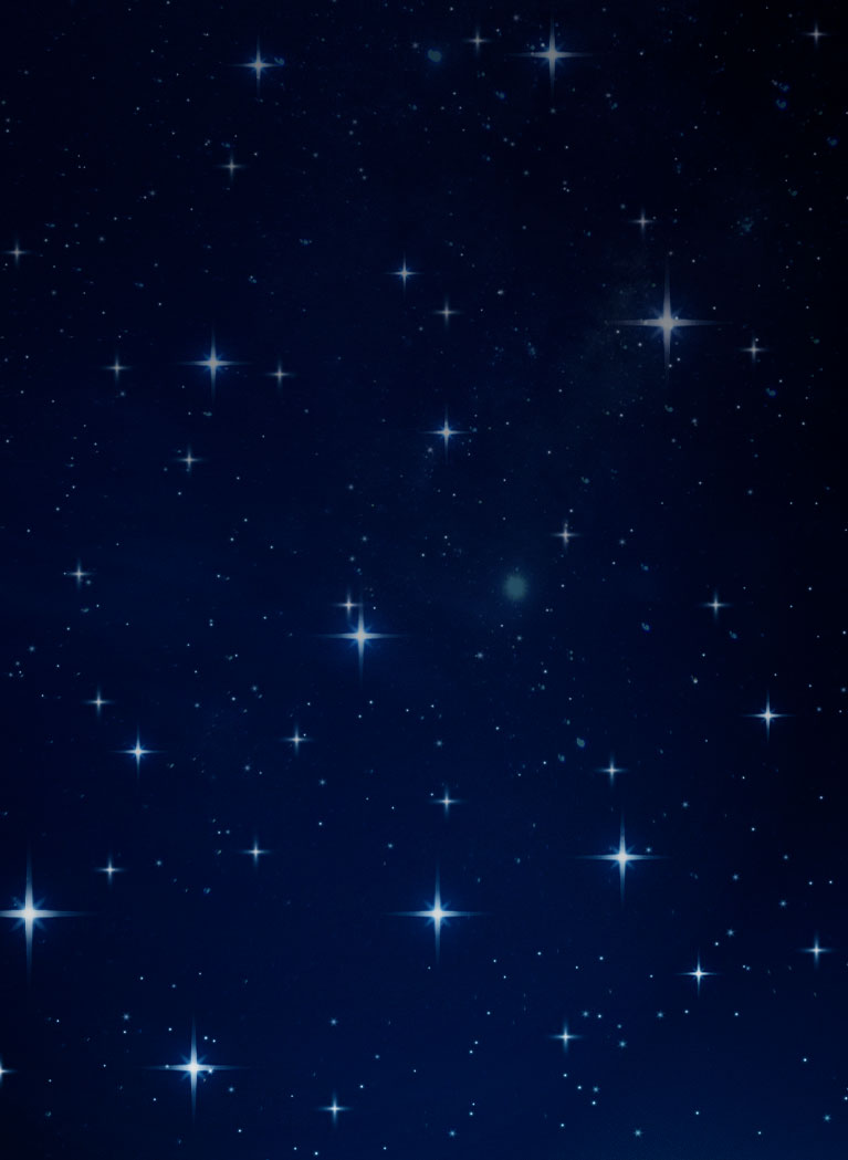 Dark Blue gradient background with stars