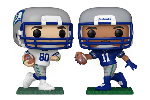 89149/89150 - Pop! Jaxon Smith-Njigba/Pop! Steve Largent (White & Grey Uniform)