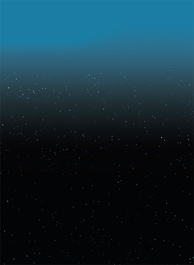 Blue to Black gradient background with White stars