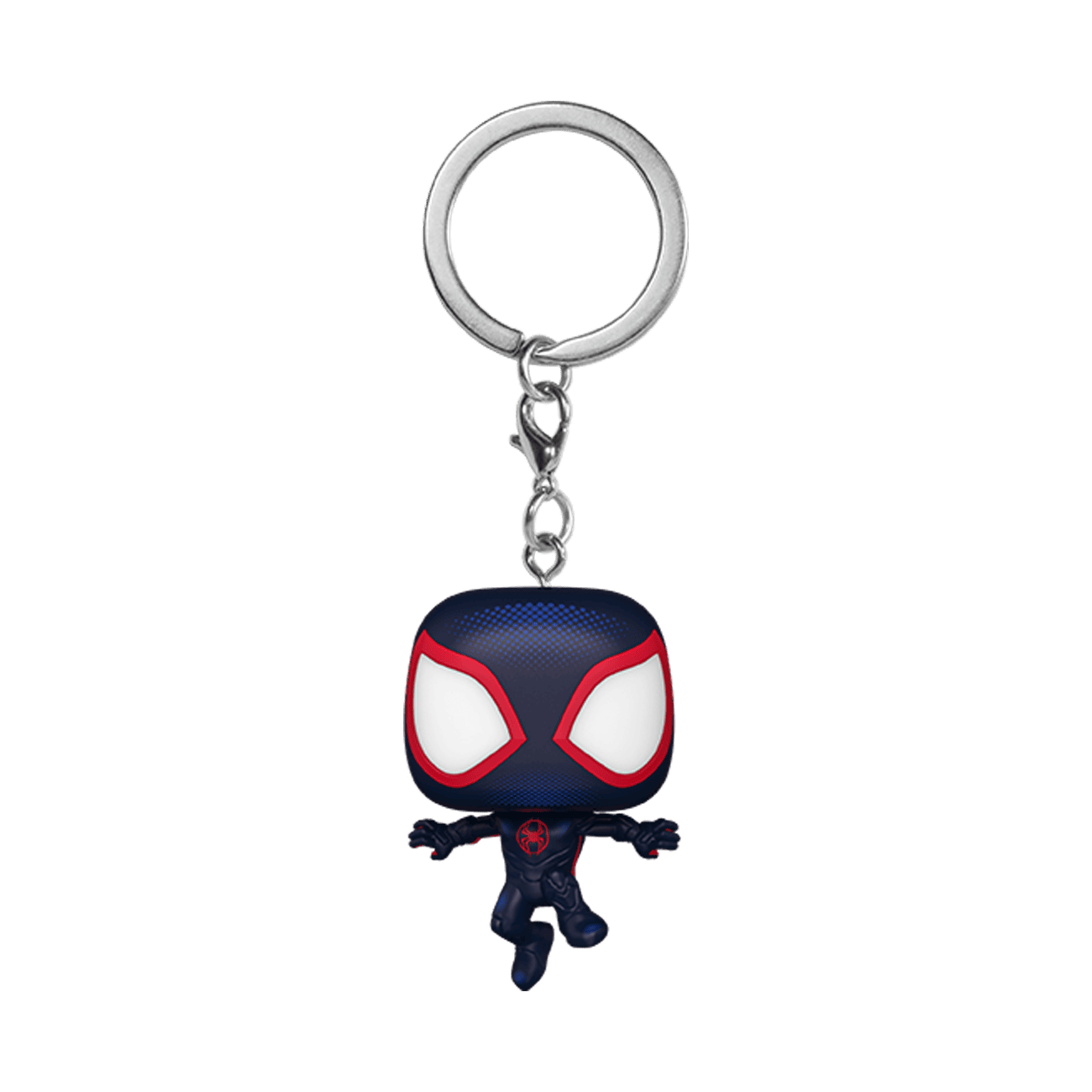 Miles Morales as Pop! Keychain Spider-Man from Spider-Man: Across the Spider-Verse.