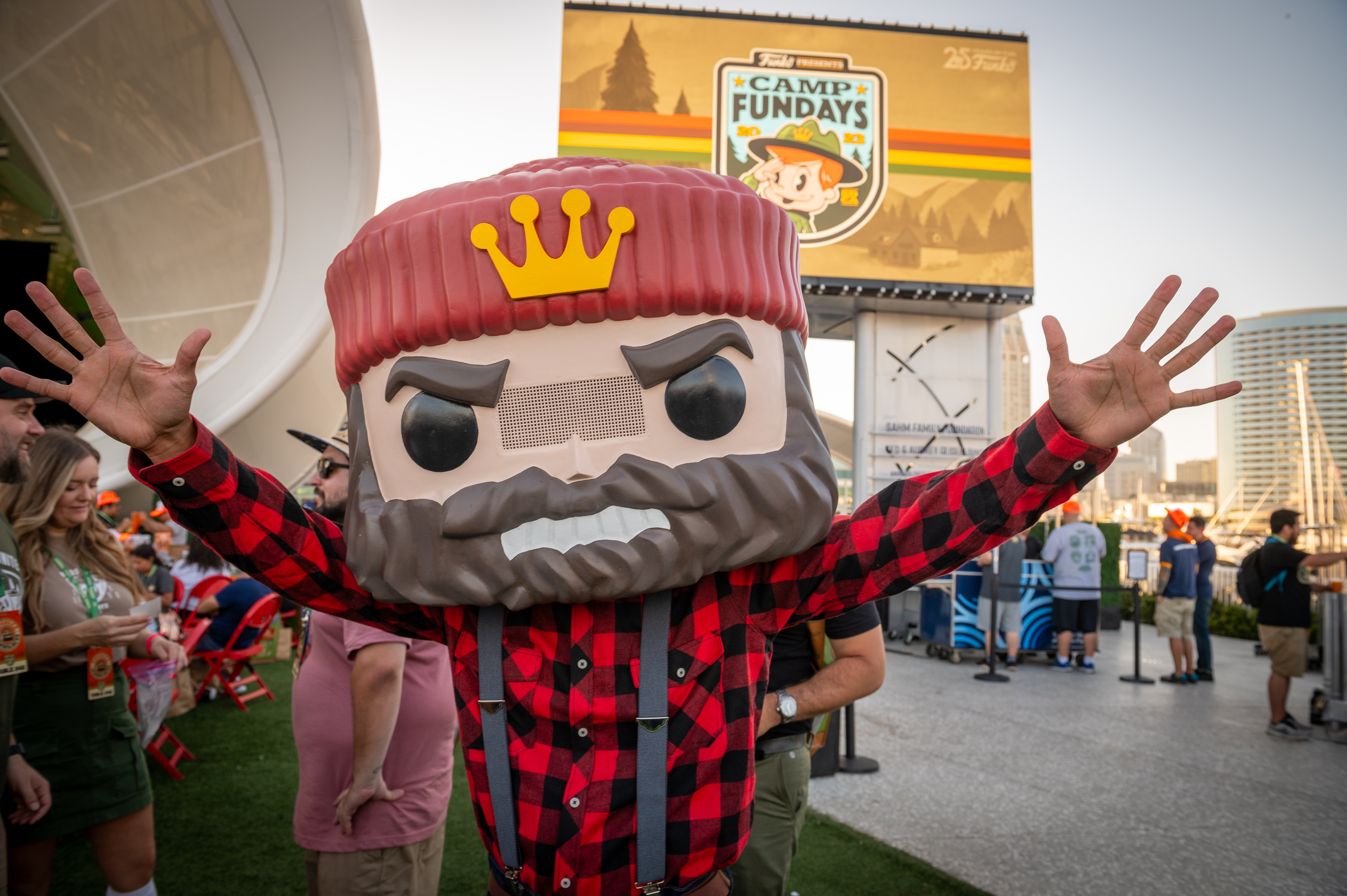 Camp Fundays' Team Popawaka Lumberjacks Mascot.