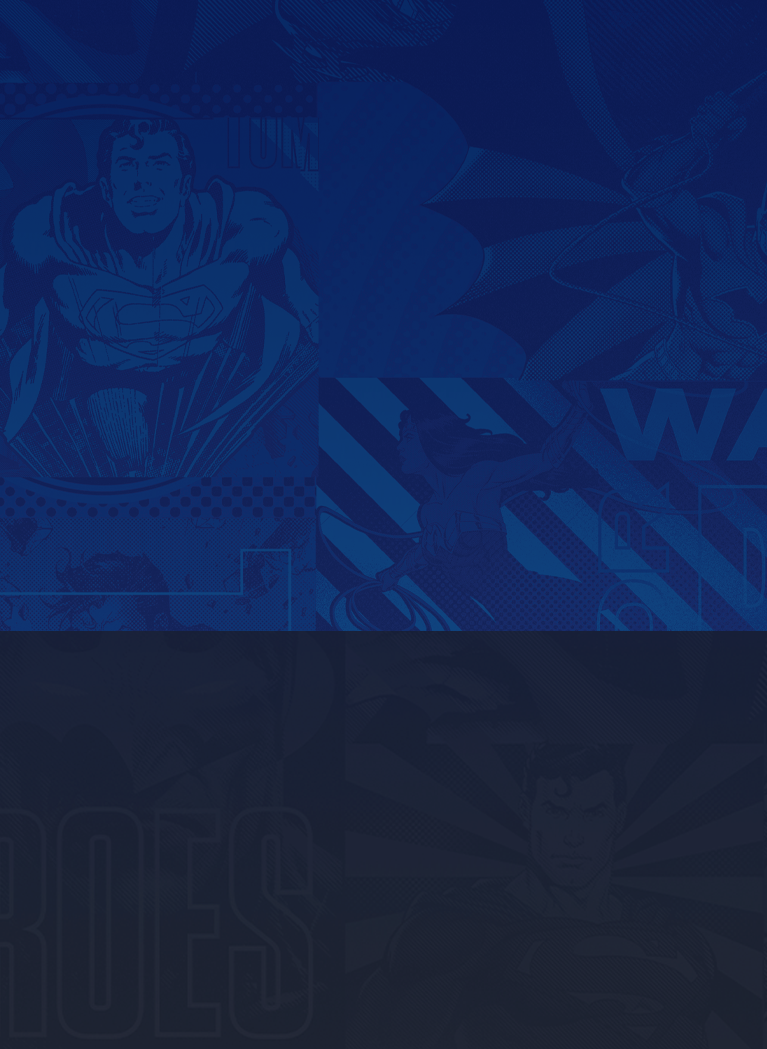 Dark Blue background with DC Comics seamless pattern