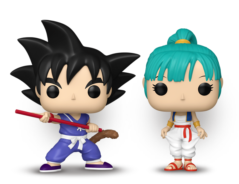 83712/83710 - Pop! Goku with Nyoibou/Pop! Bulma (Teen)