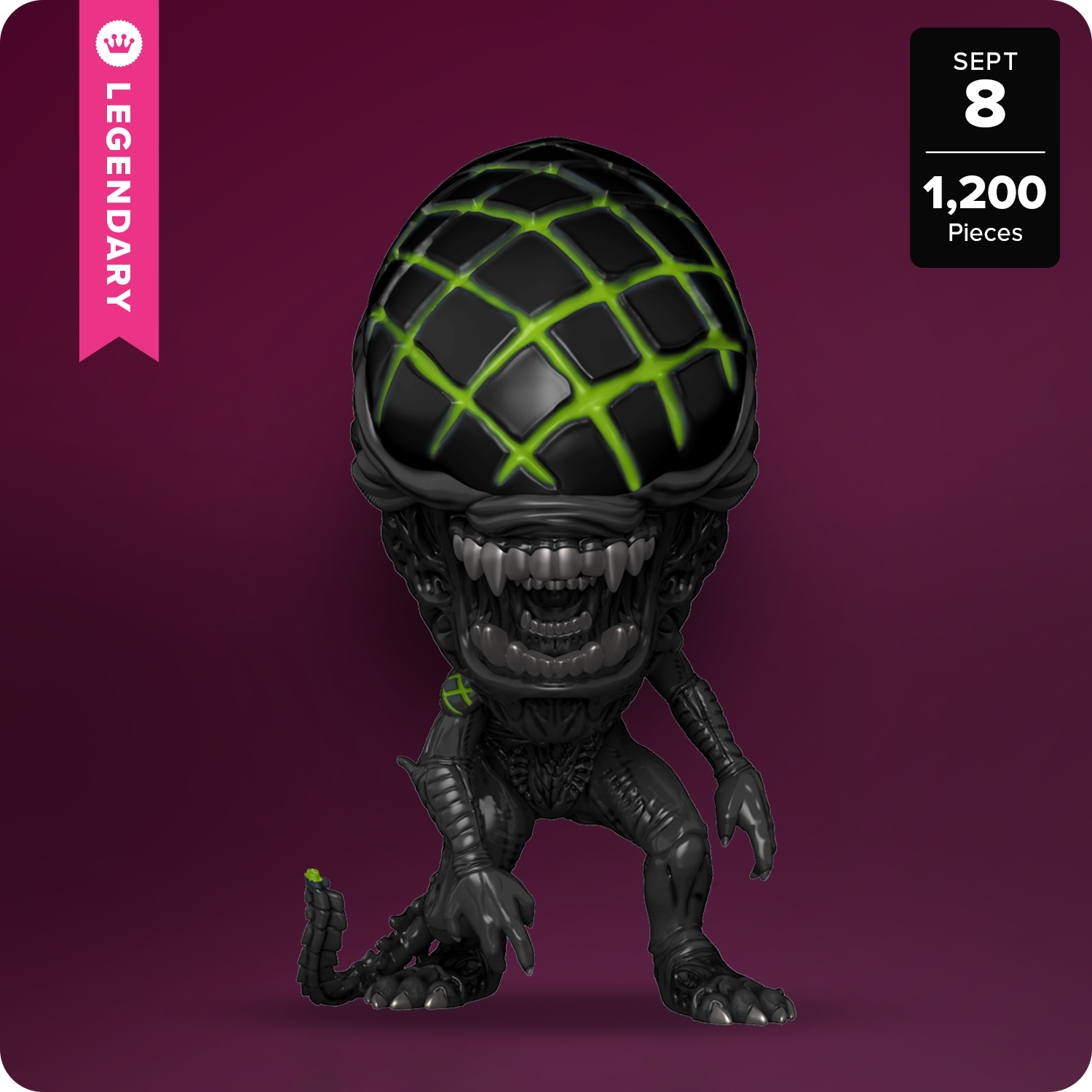 Pop! Grid Xenomorph (Glow) with Pop! Protector