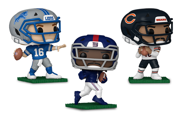 91804/90504/90509 -Pop! Jared Goff/Pop! Caleb Williams/Pop! Malik Nabers 