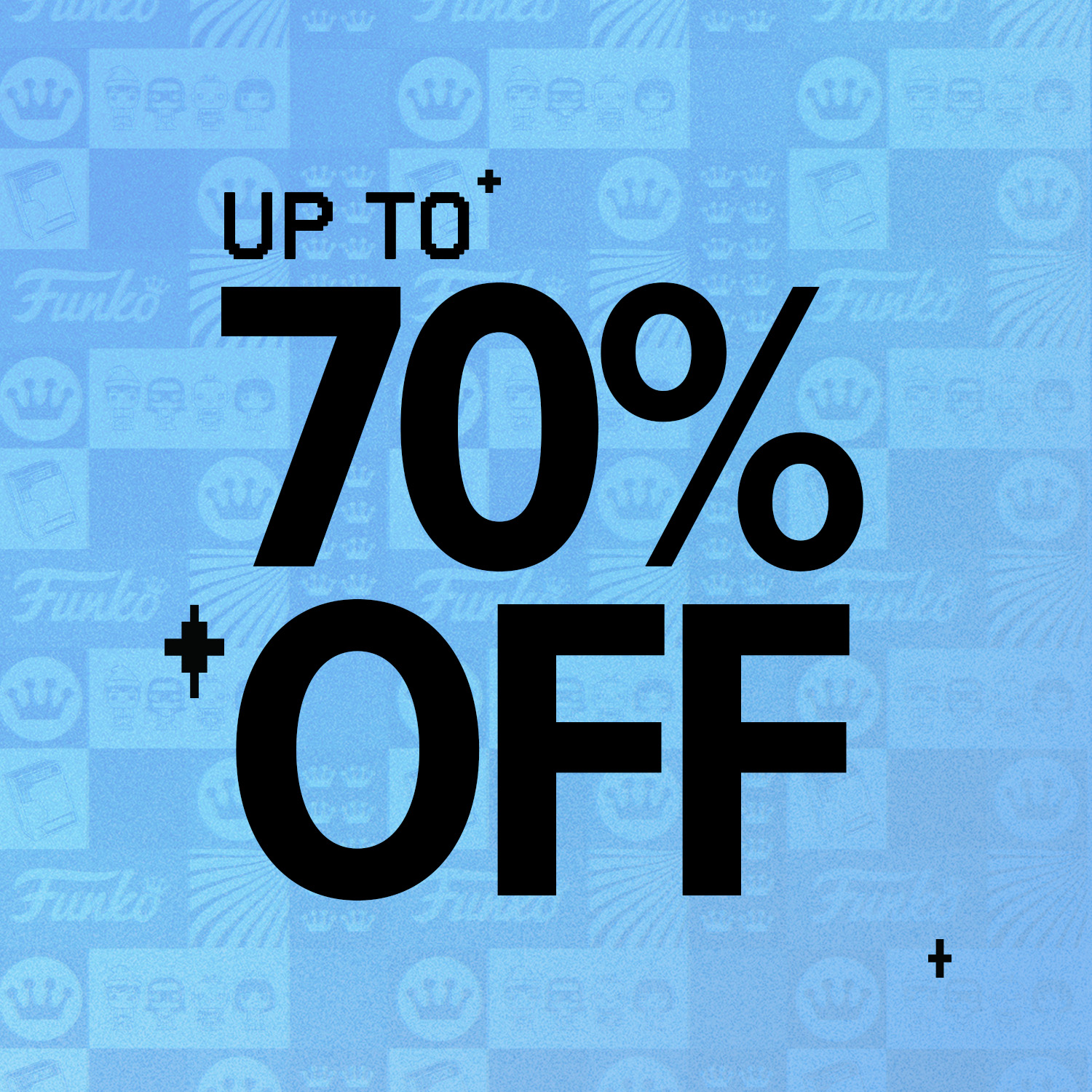 Funko pattern background with Blue hue