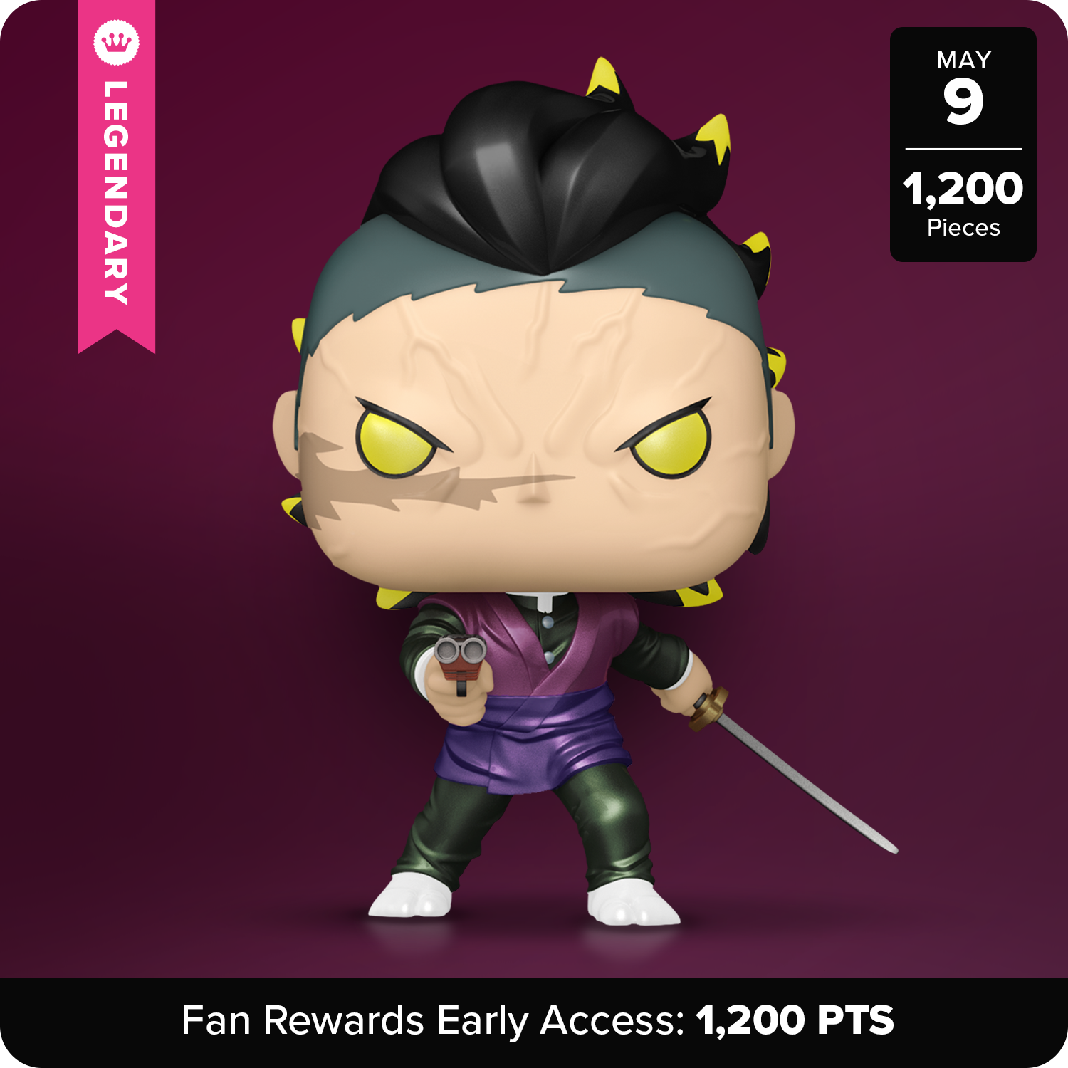 Funko Limited Edition POP! Genya Shiazugawa (Demon Form) (Metallic) - only 1,200 made