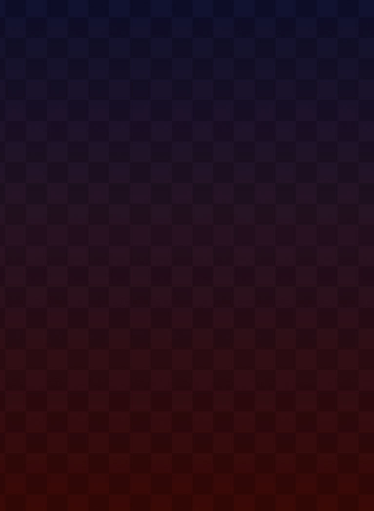 Checkered background with faint Blue to Red gradient