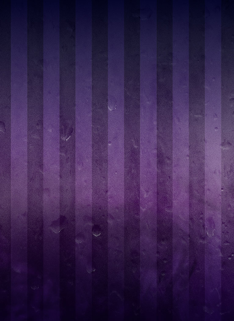 Dark purple background with vertical stripes. 