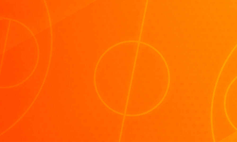 Basketball court background with Orange gradient hue