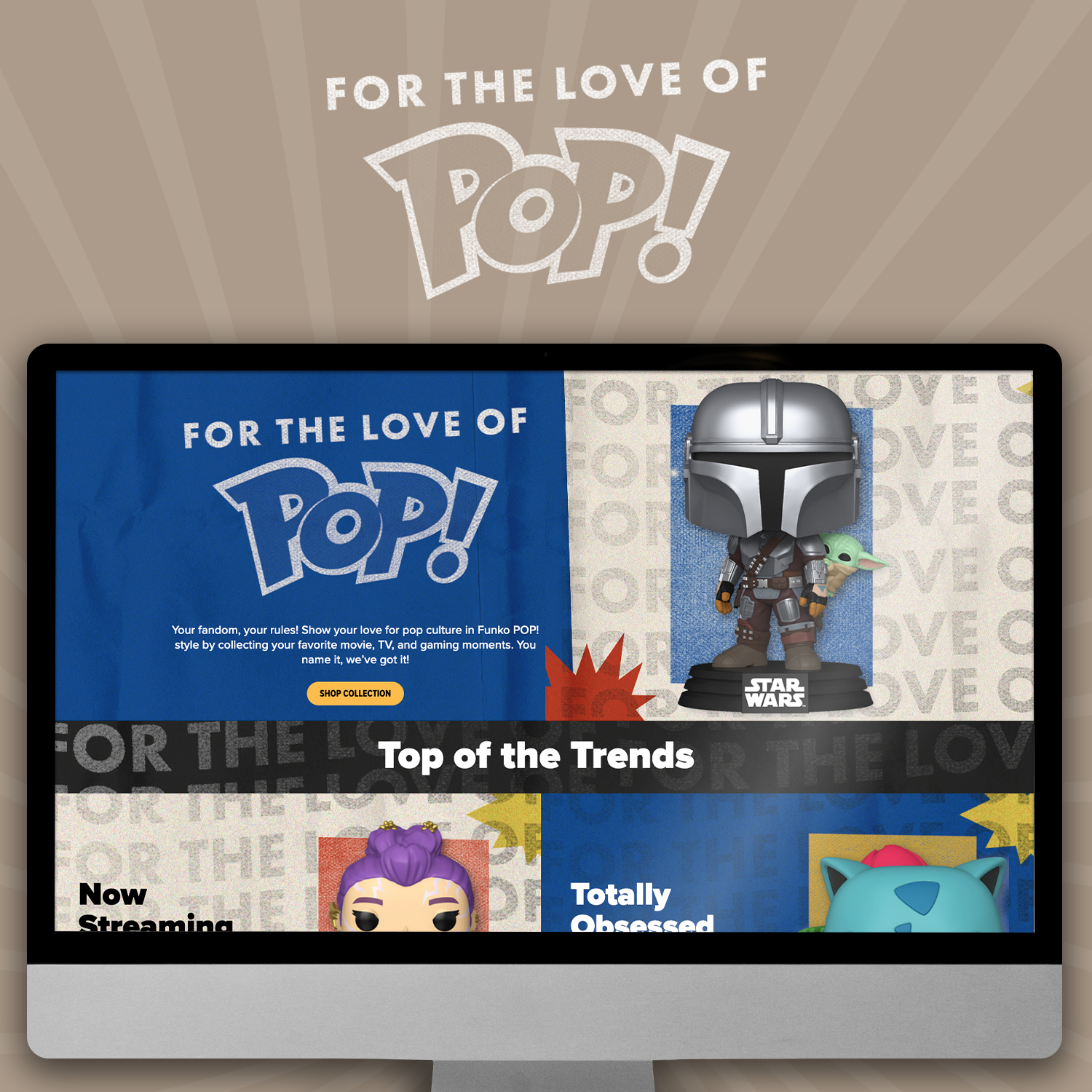 For the Love of POP! Landing Page