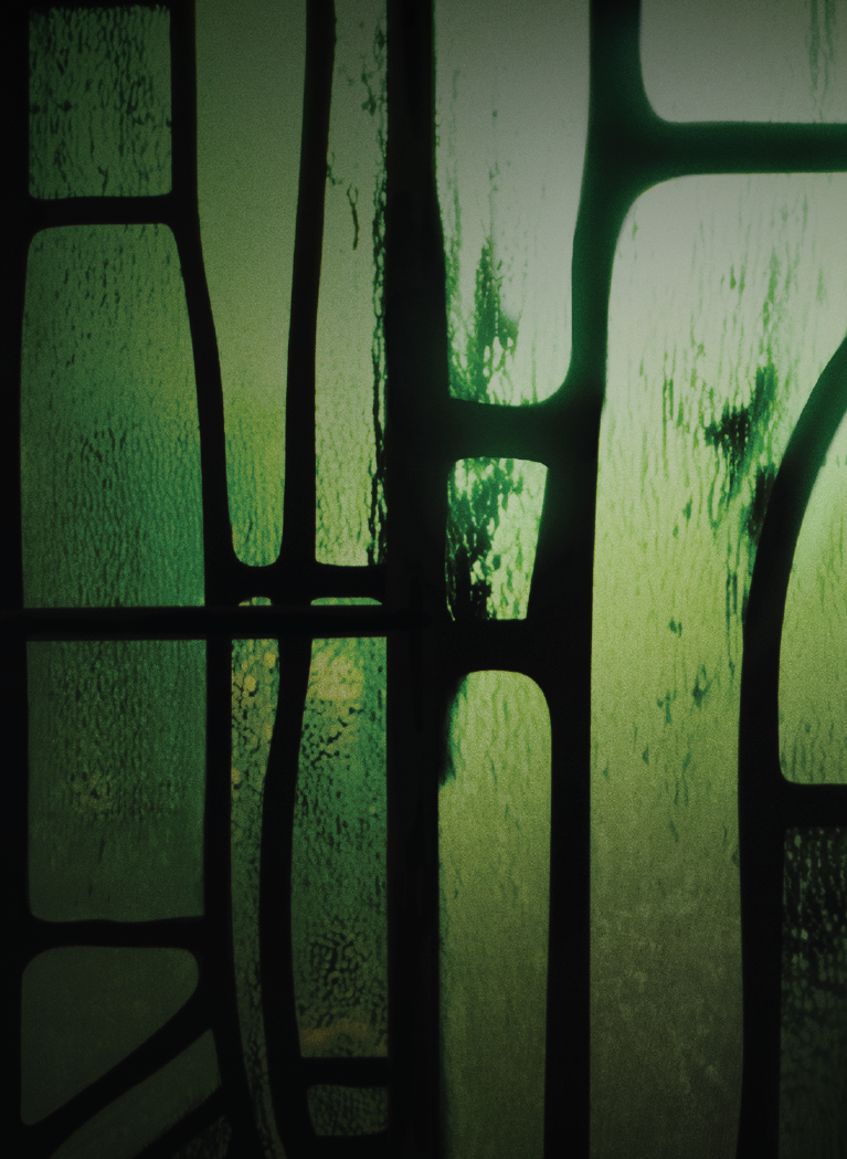 Dark ominous Green abstract rectangle background
