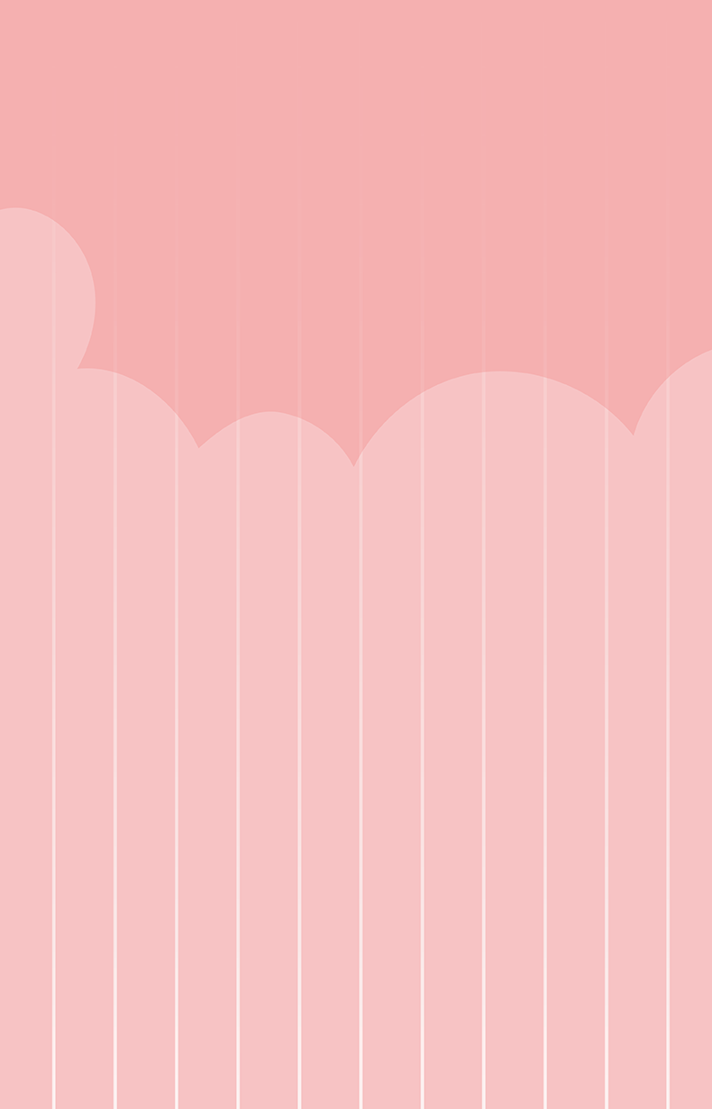 Pink background with clouds and White lines