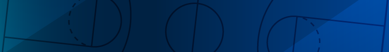 Blue gradient background with basketball court pattern