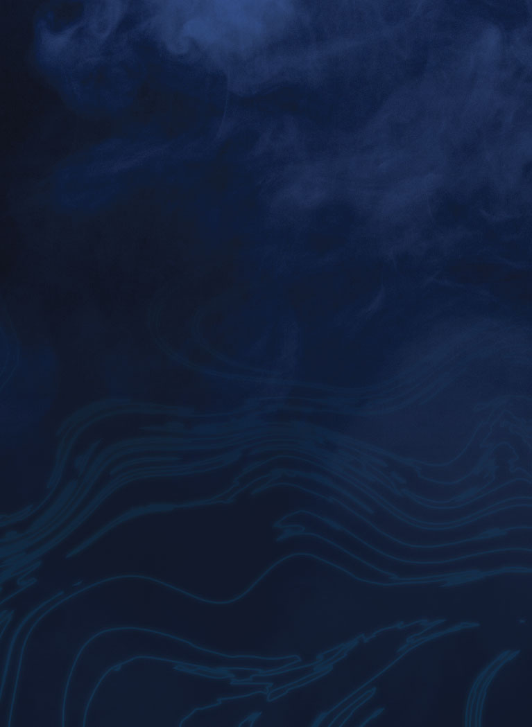 Dark Blue background with swirl and clouds pattern