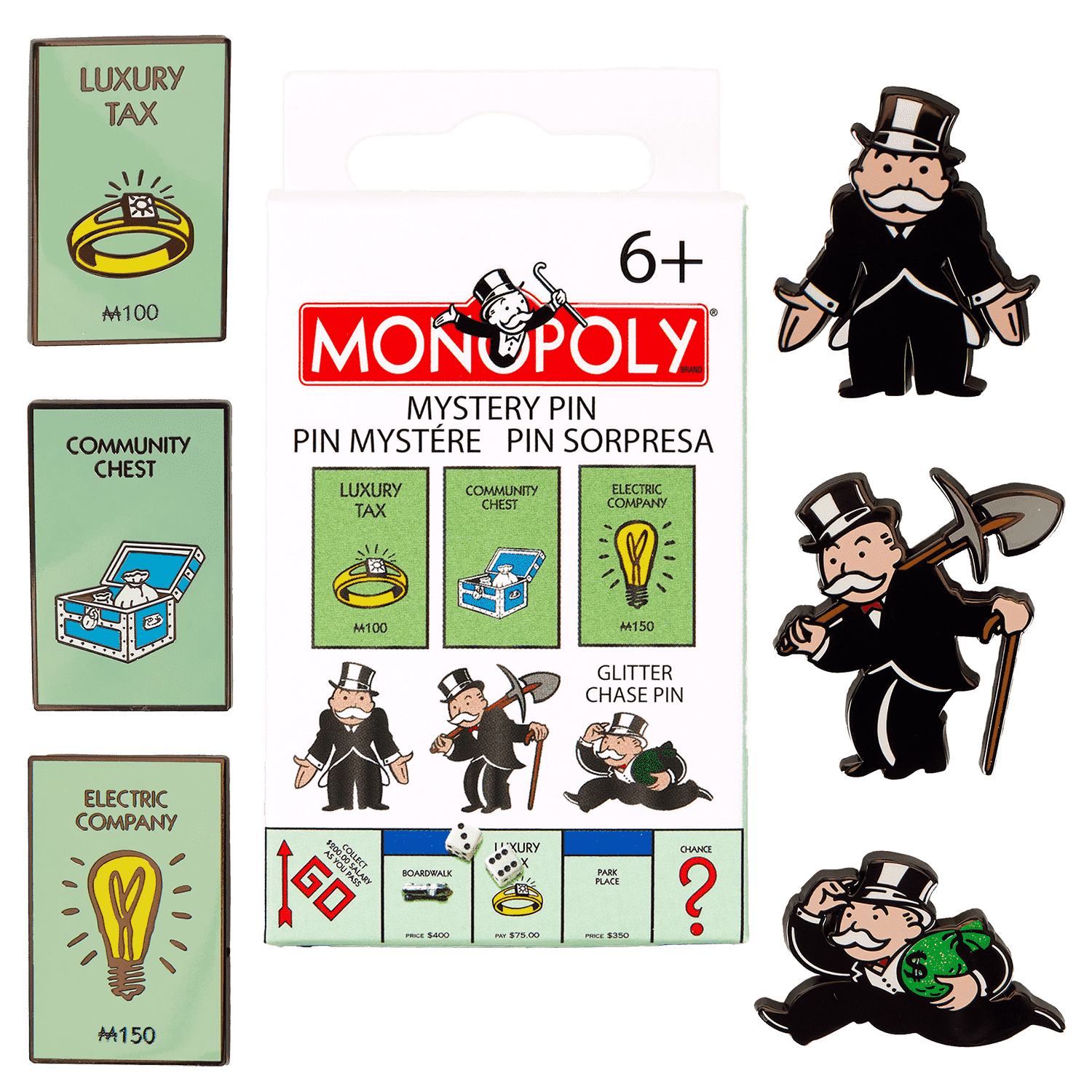 Monopoly 90th Anniversary Mystery Box Pin Officially Licensed Loungefly 12$
