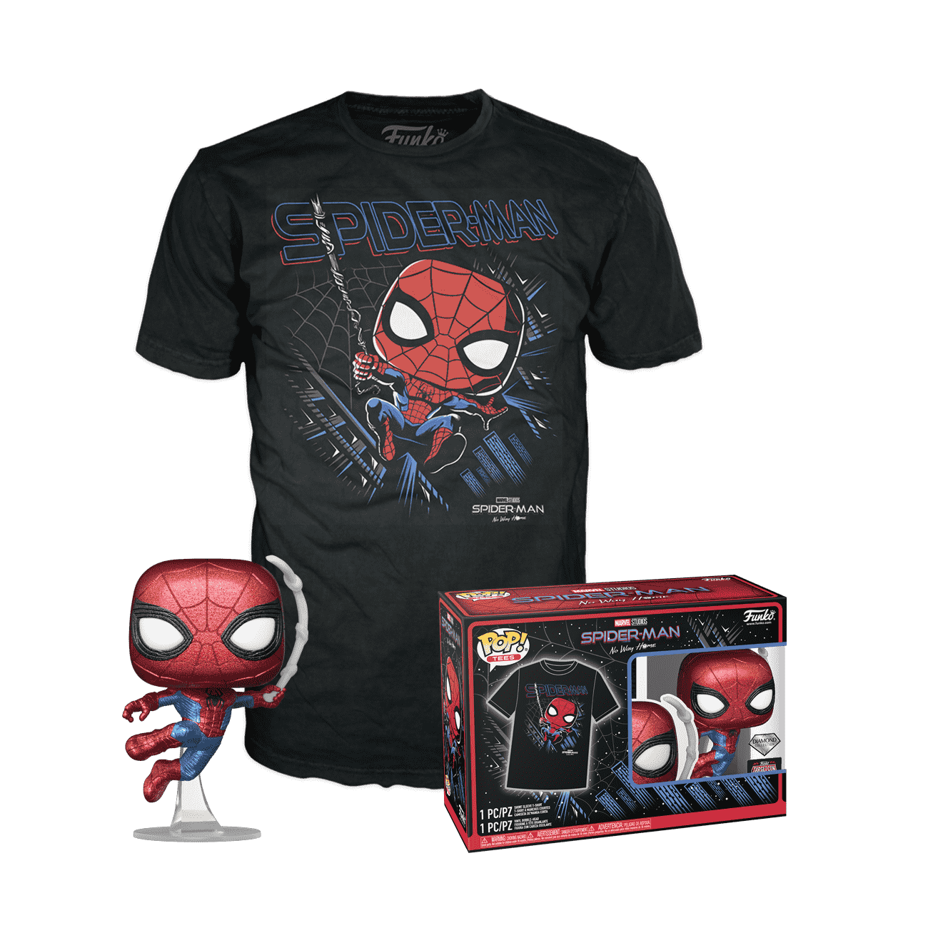 【超目玉】 & Pop! Tee (Diamond) Spider-Man スパイダーマン