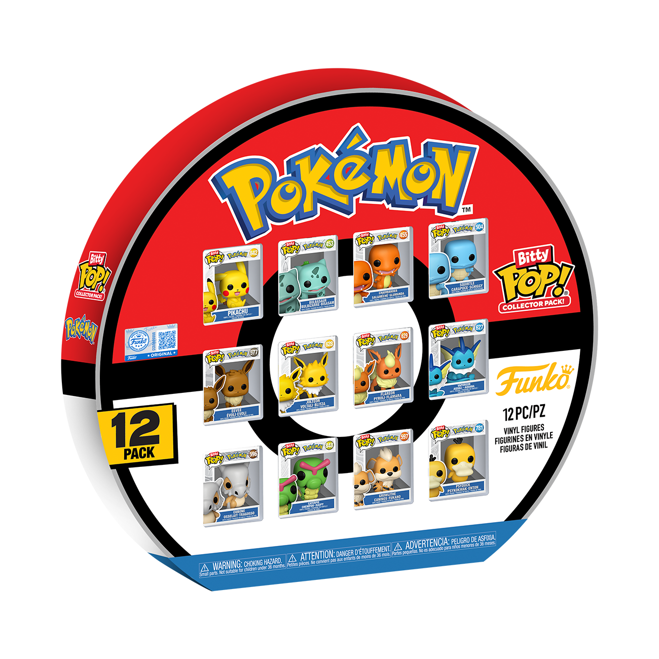 Funko Bitty Pop! Pokemon 12 Pack - Pikachu, Eevee, Charmander & More