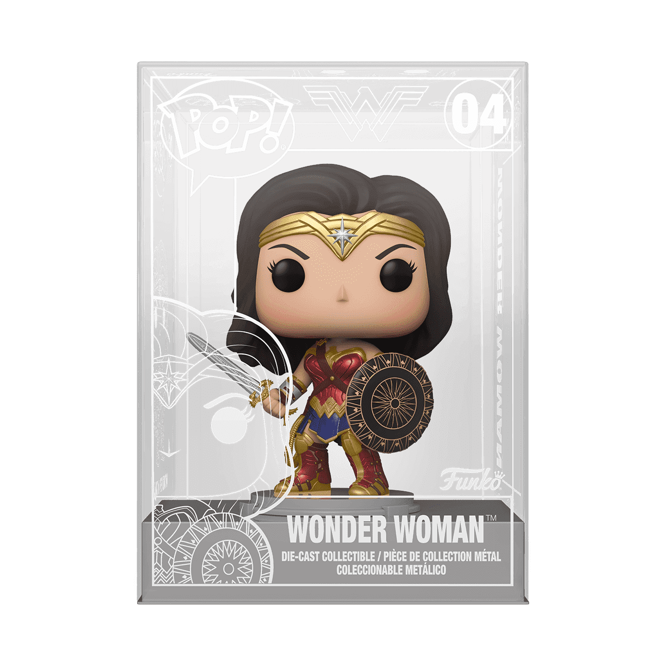 Pop! Die-Cast Wonder Woman with Sword & Shield | Funko