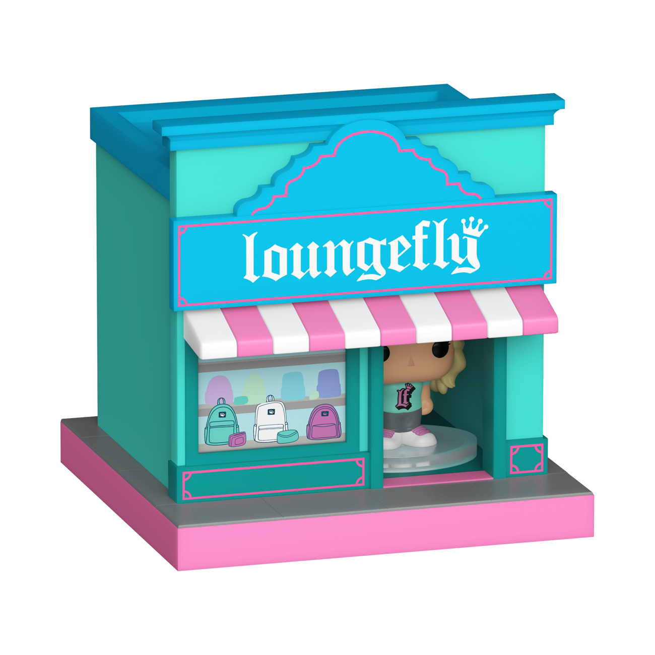 Funko Bitty Pop! Towns Loungefly Employee & Loungefly Boutique