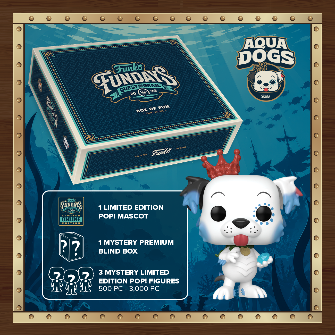 Funko Quest for the Grail 2026 Box of Fun (Aqua Dogs)