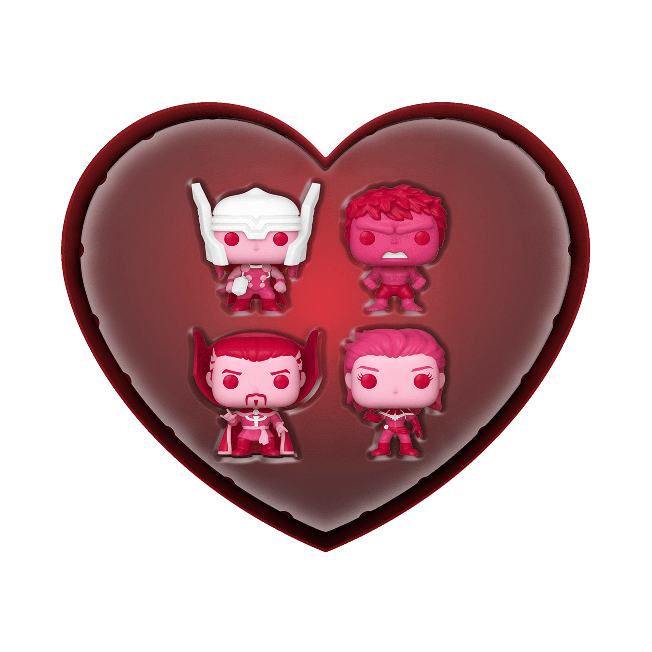  Funko Batman The Animated Series Pocket Pop! 4 Pack Happy  Valentine's Day Heart Shaped Gift Box : Toys & Games