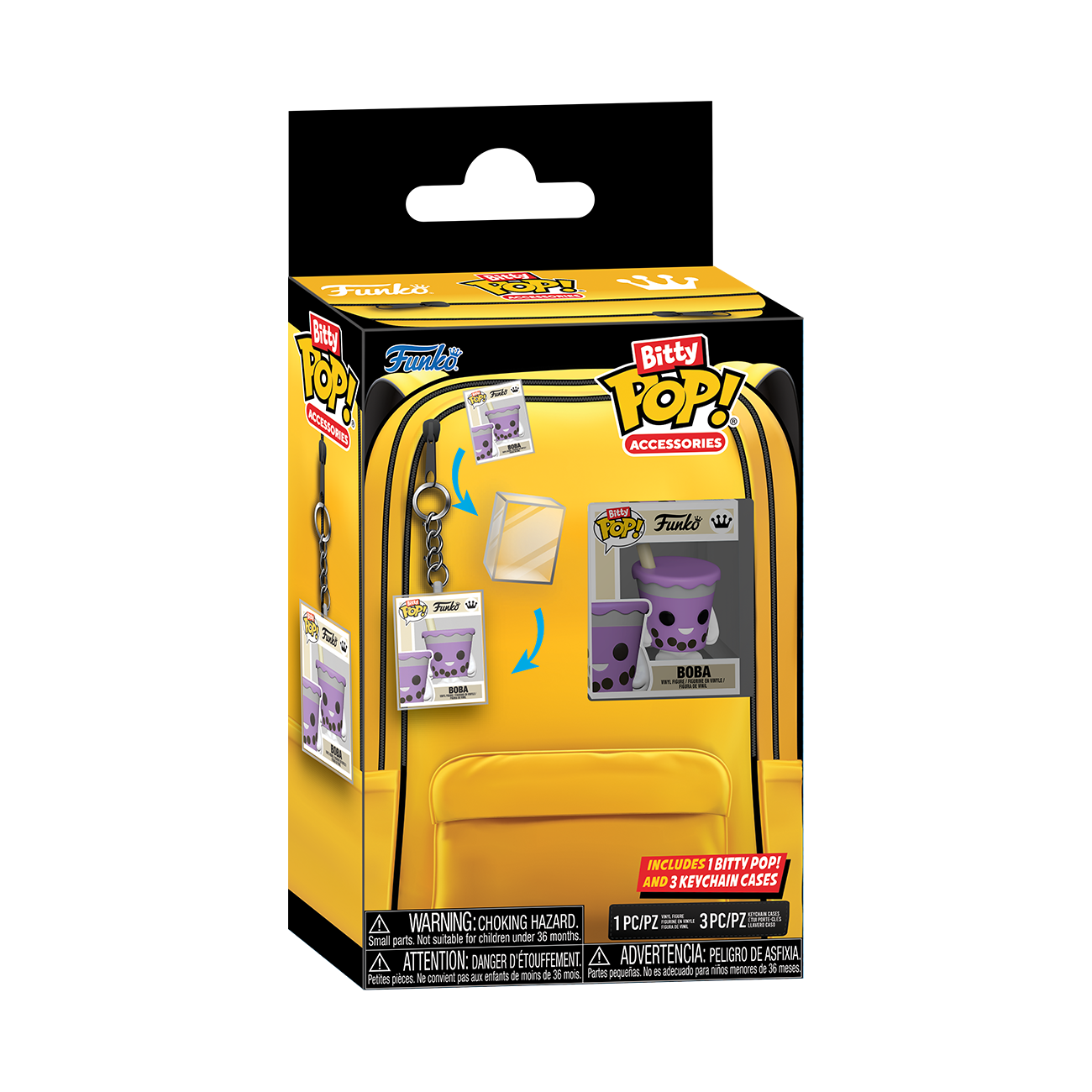 Pack 4 Figurines Funko Bitty Pop Porte clés Keychain Wearables