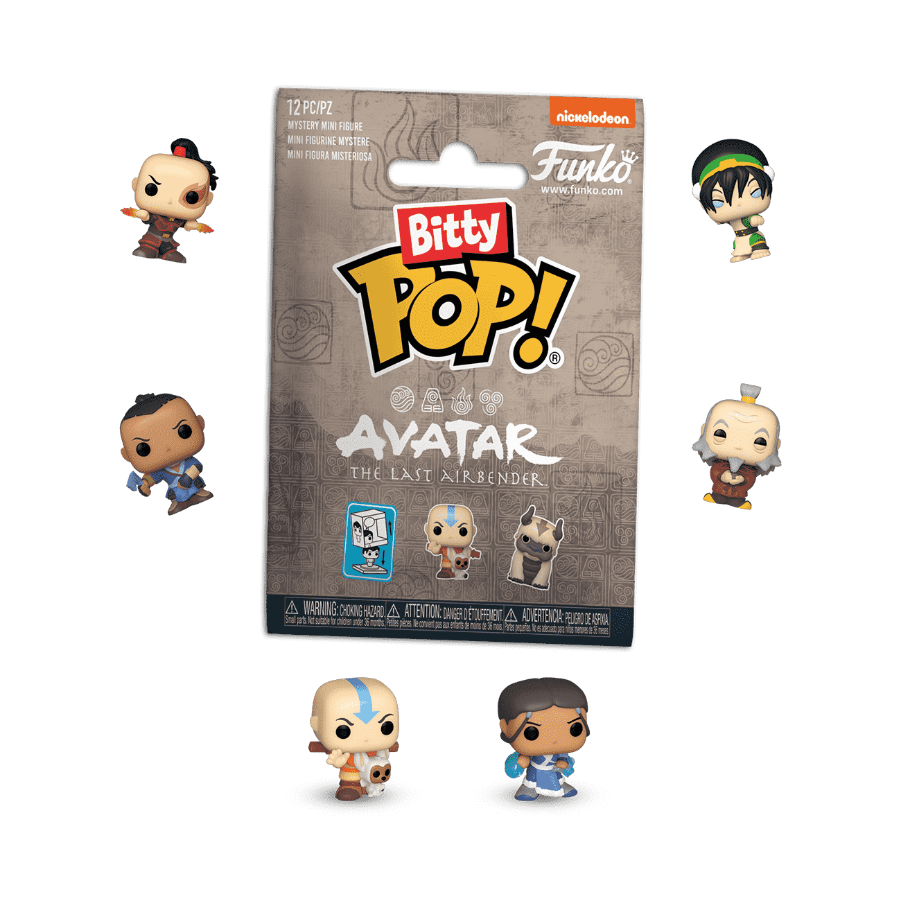 Bitty Pop! Singles Avatar The Last Airbender 12-Pack Polybag
