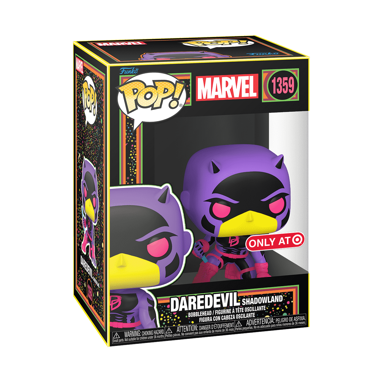 Pop! Daredevil (Black & Red) (Black Light)