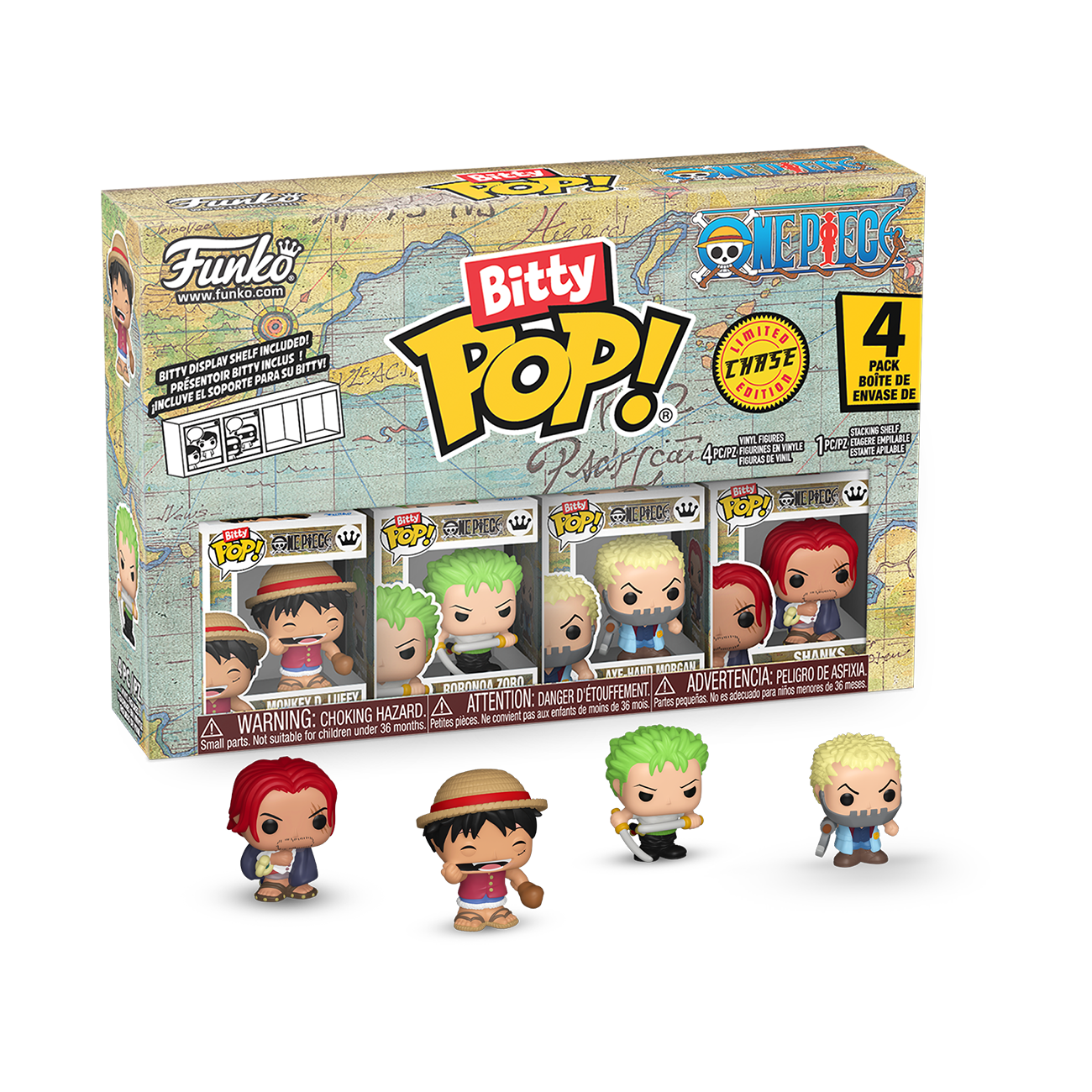 Bitty Pop! One Piece 4-Pack Series 1 | Funko