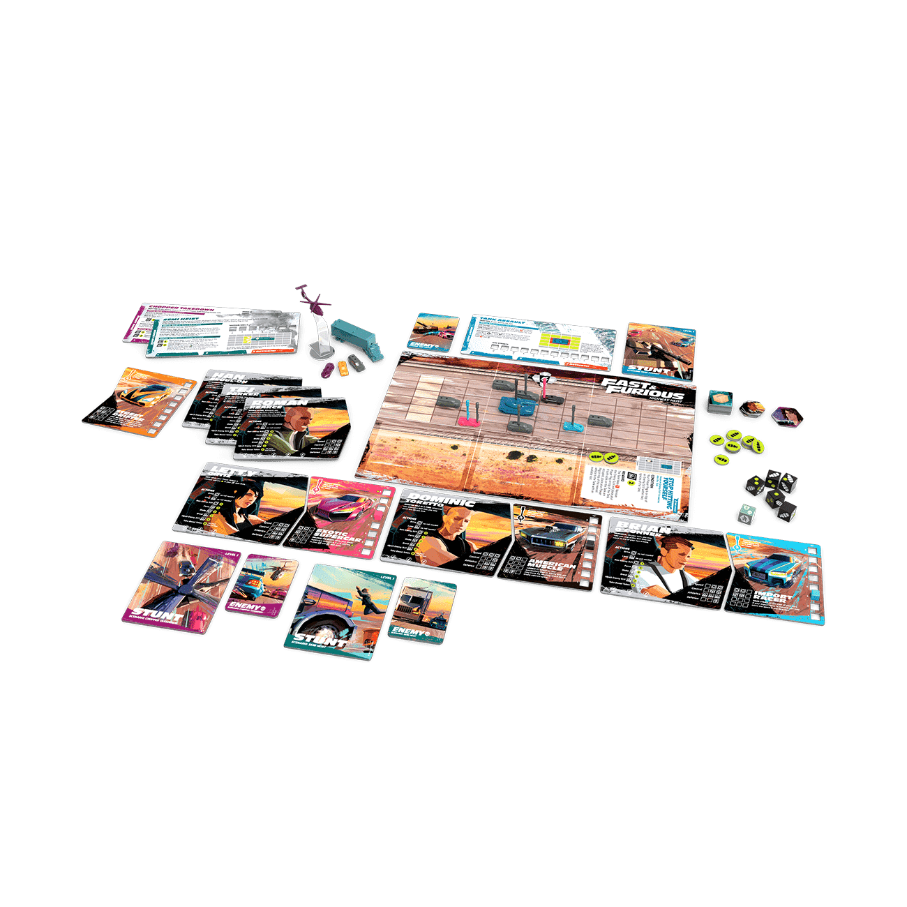 Funko Fast & Furious: Highway Heist – Juego De Mesa De Atracos Para 2-4 Jugadores, Mayores De 12 Años