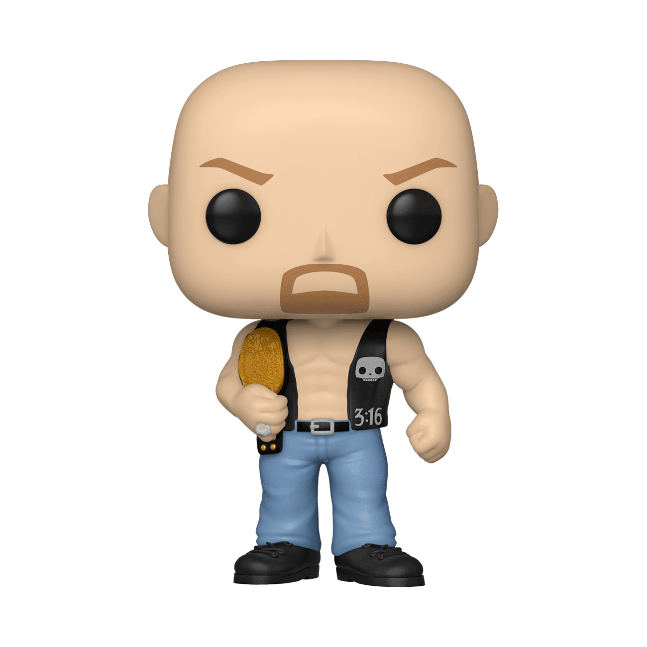 Funko Pop! WWE: SC Stone Cold Steve Austin Austin with Belt - Figura de Vinilo Coleccionable