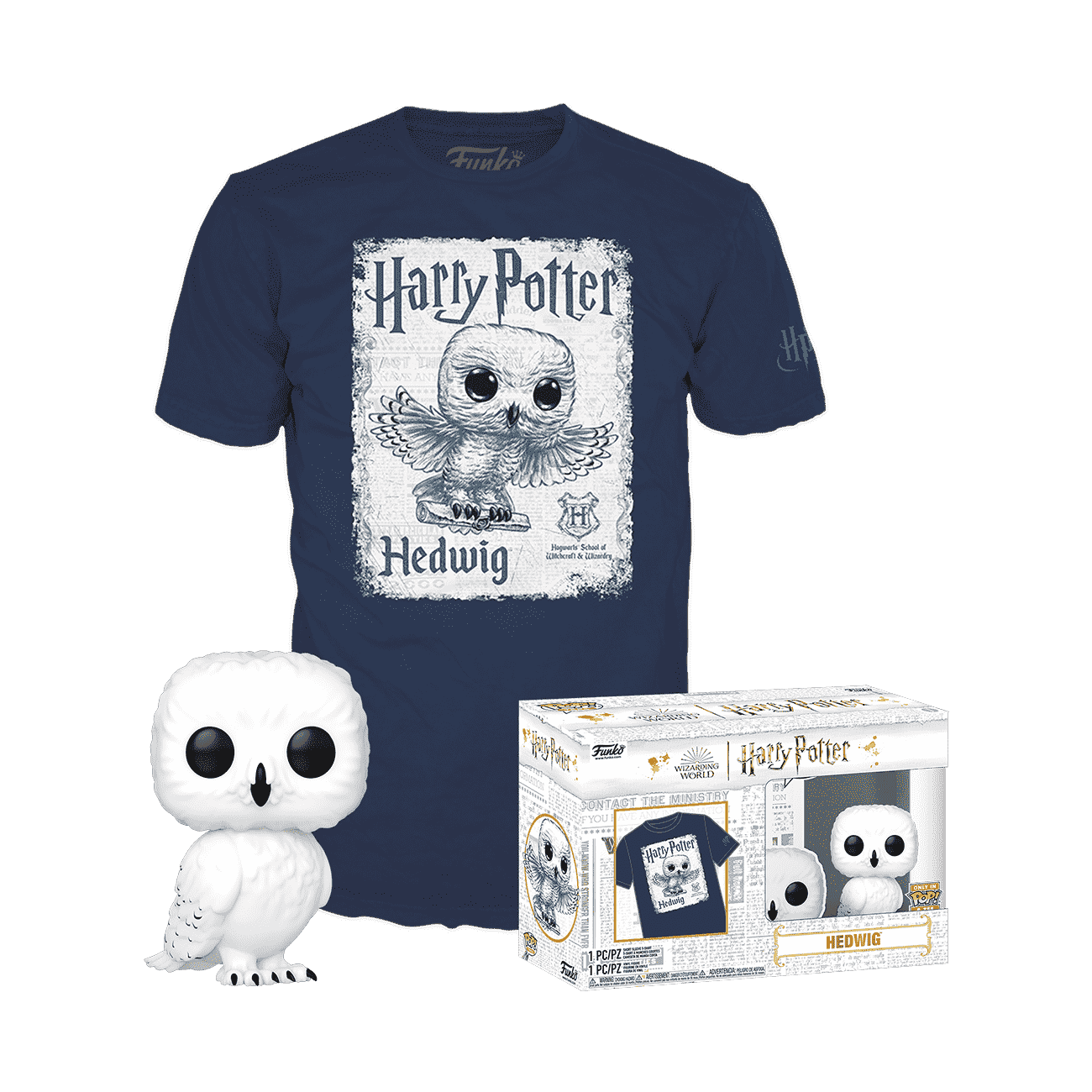 Funko Pop Tee Harry Potter 76 - Hedwig EXCLUSIVE Only in Pop & Tee (M)