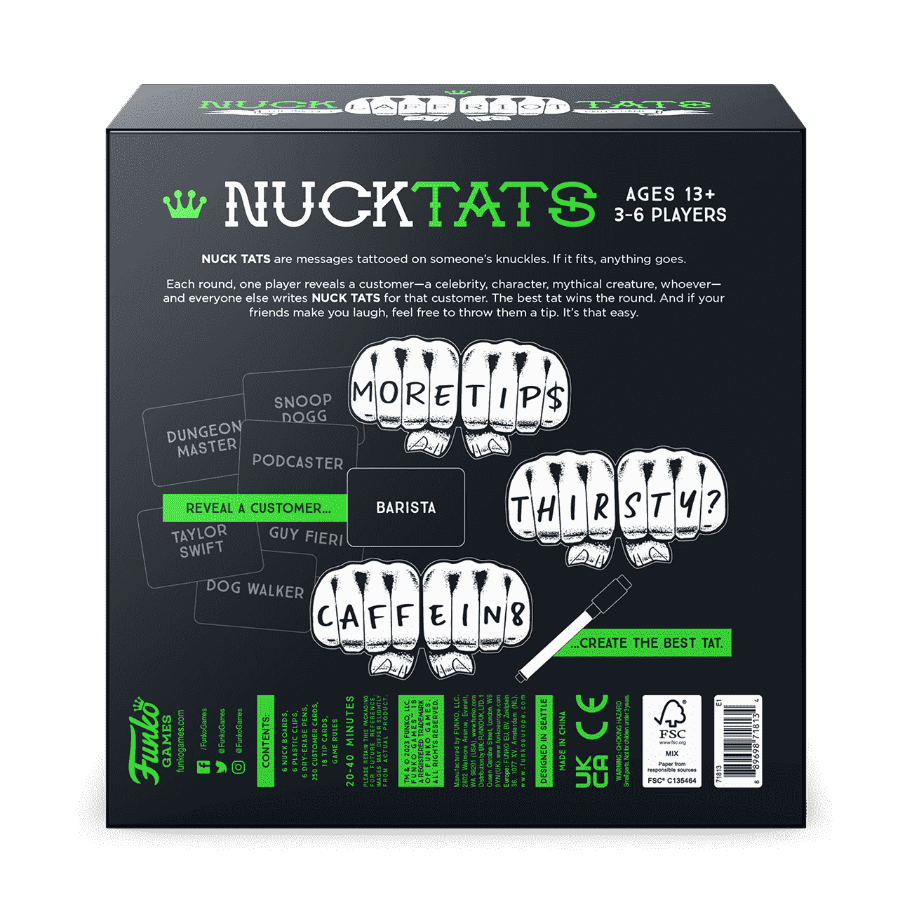 Nuck Tats The Ink-Fast Party Game
