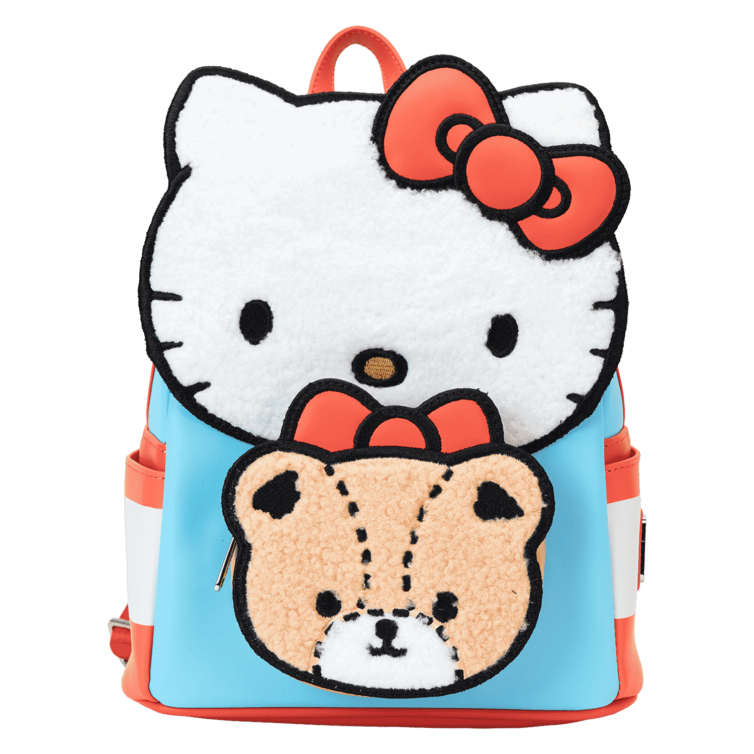Photos - Backpack Loungefly Sanrio Hello Kitty & Tiny Chum Bear Sherpa Mini  | Officially Licensed | Plastic/Vegan Leather |  SANBK0556 