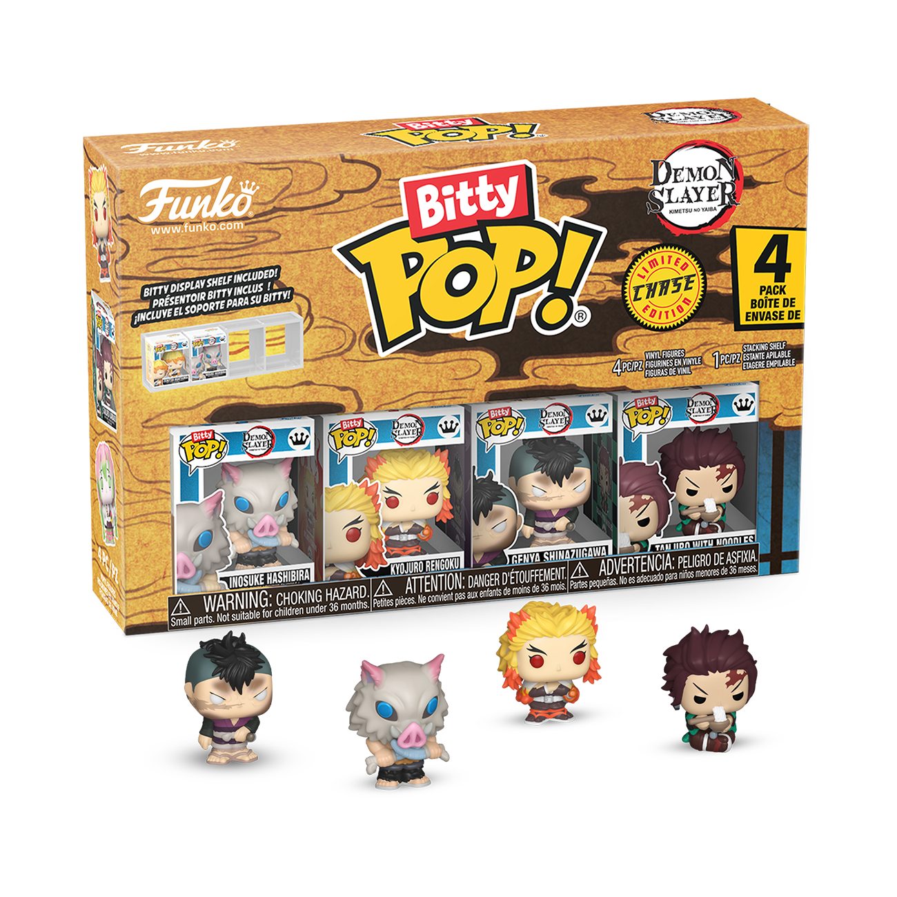 Bitty Pop! Demon Slayer 4-Pack Series 3 | Funko display picture 1