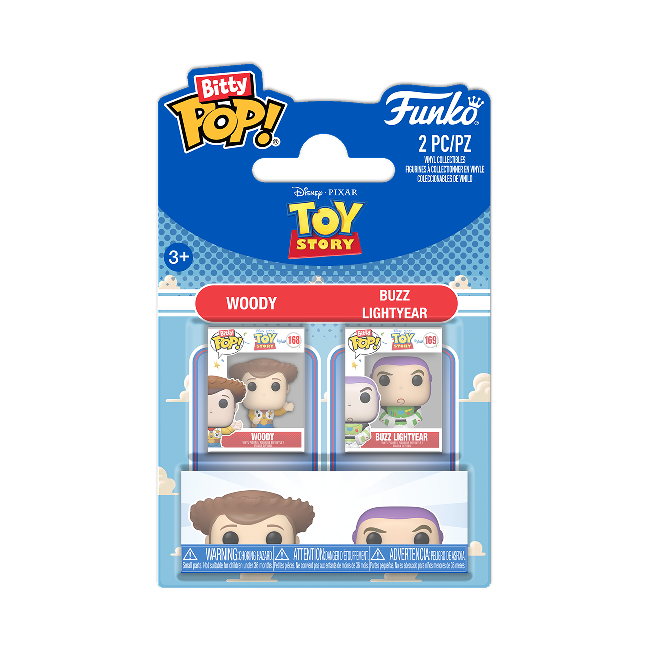 Funko Bitty Pop! Woody & Buzz Lightyear 2-Pack