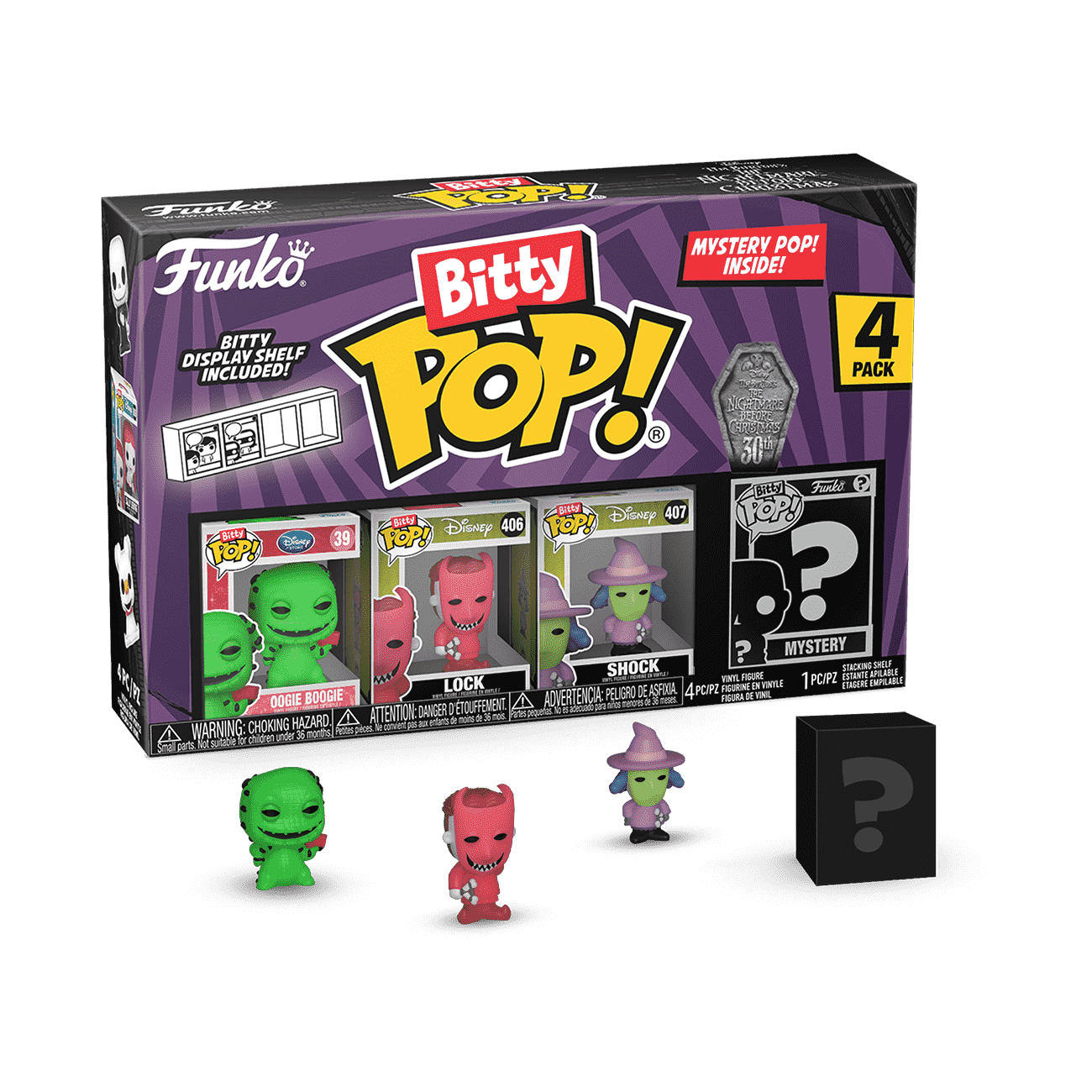 ン 大人気 新品 ノ Pop! Bitty The 1 Series 4-Pack Christmas Before Nightmare ボディ・フェイスケア