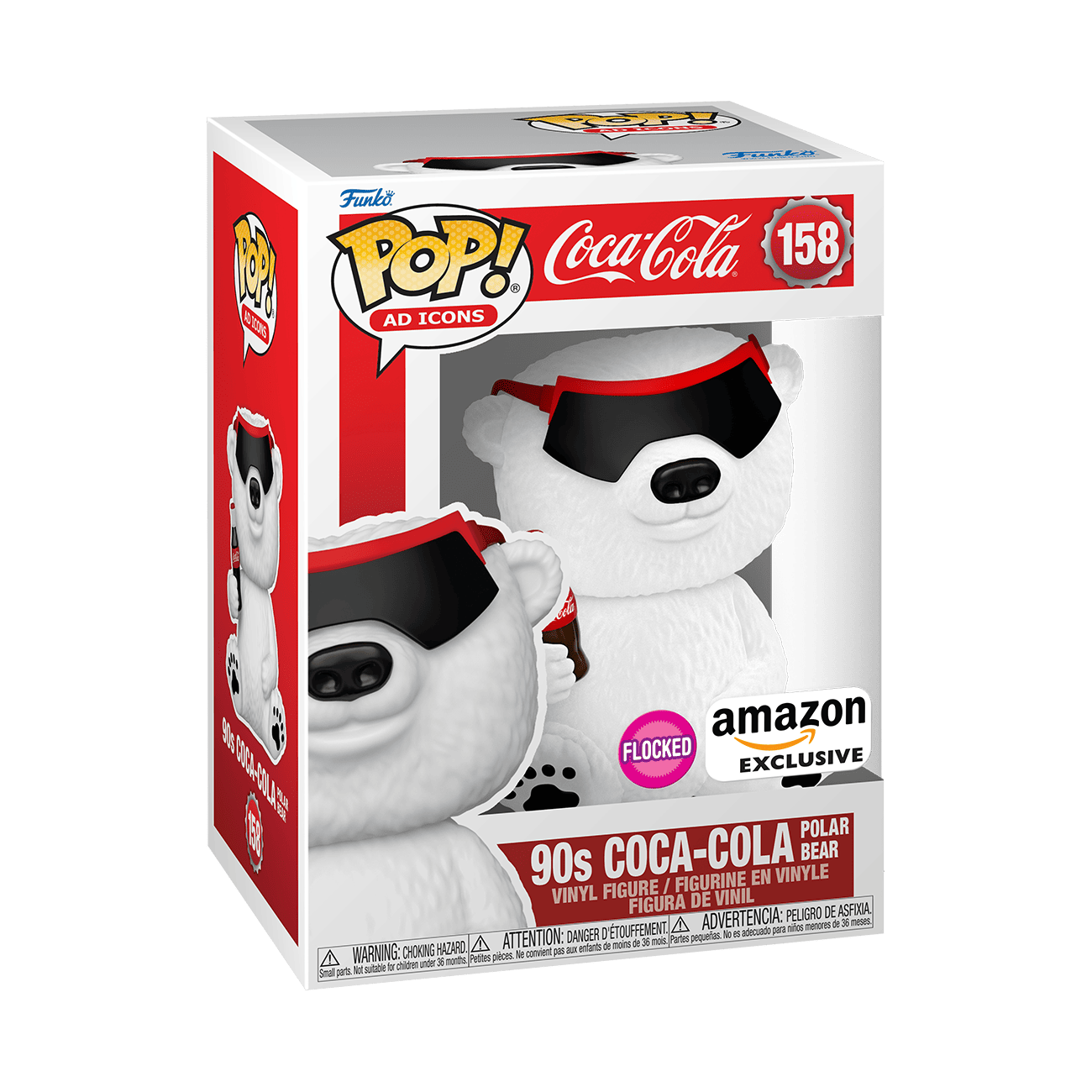 Buy Pop! 90s Coca-Cola Polar Bear (Flocked) at Funko.