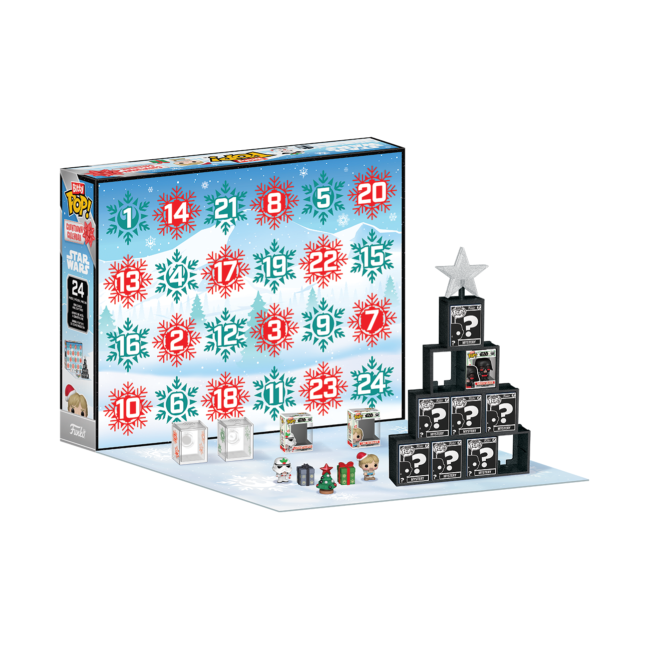 Funko Bitty Pop! Countdown Calendar: Star Wars - Calendario de Adviento